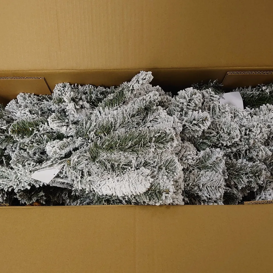 BOXED FLOCKED 6FT EMPEROR TREE - COLLECTION ONLY RRP £109.99