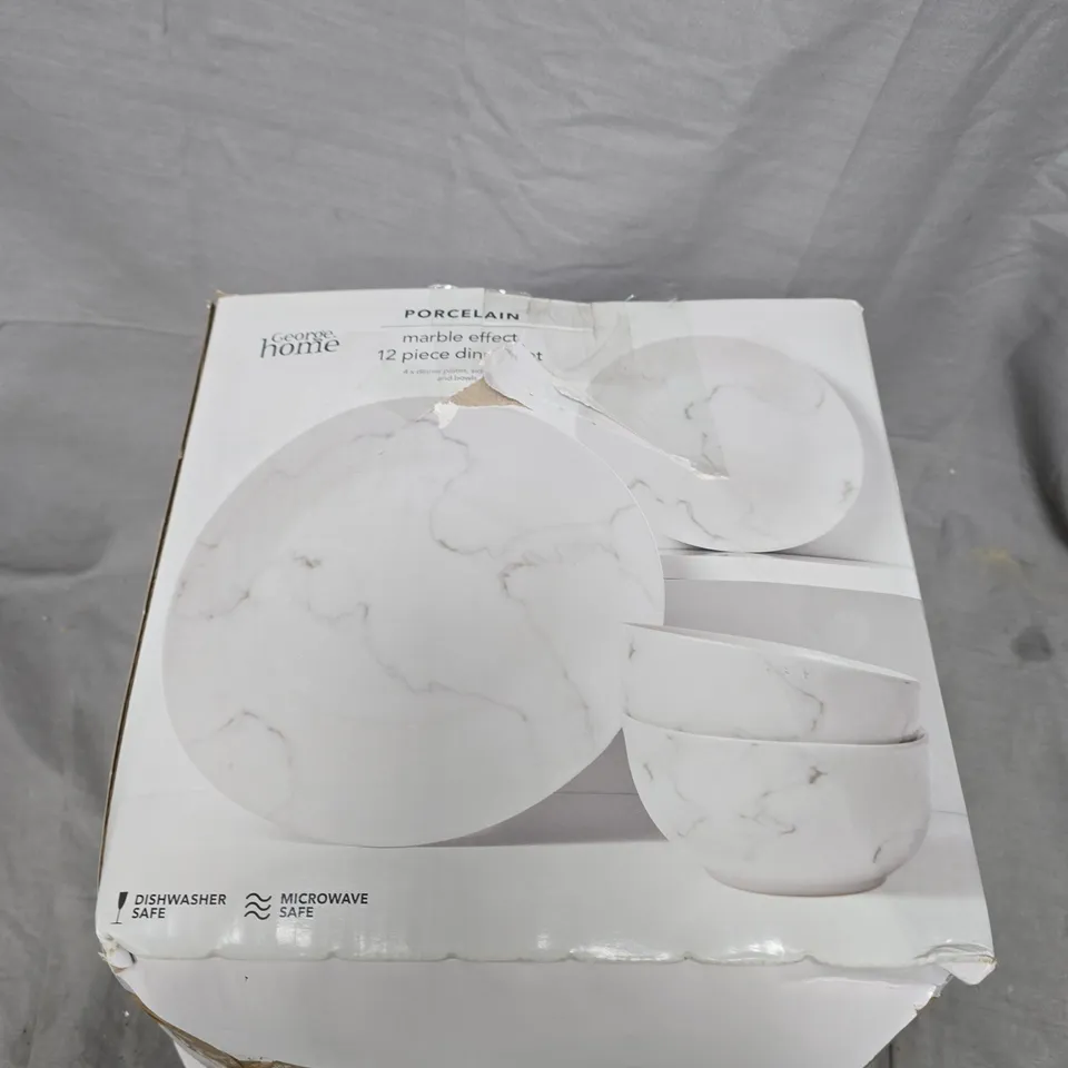 GEORGE HOME PORCELAIN MARBLE EFFECT DINNER SET