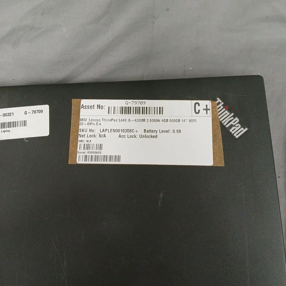 LENOVO THINKPAD L440 LAPTOP – I5-4200M, 4GB RAM, 500GB HDD, 14-INCH WI‑FI. DOES NOT POWER ON