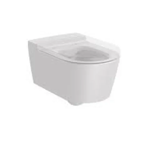 BRAND NEW BOXED ROCA INSPIRA ROUND RIMLESS WALL HUNG WC PAN 560X370MM - PEARL