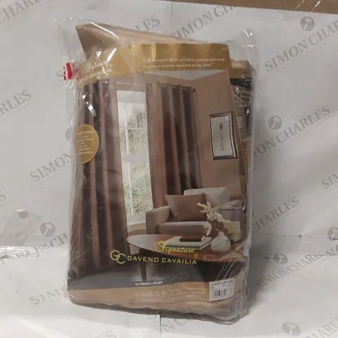 BAGGED POLYESTER SEMI SHEER CURTAIN PAIR - 229 x 275cm