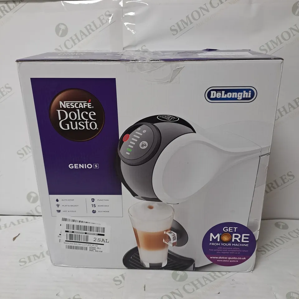 BOXED DELONGHI NESCAFE DOLCE GUSTO GENIO S COFFEE MACHINE RRP £84