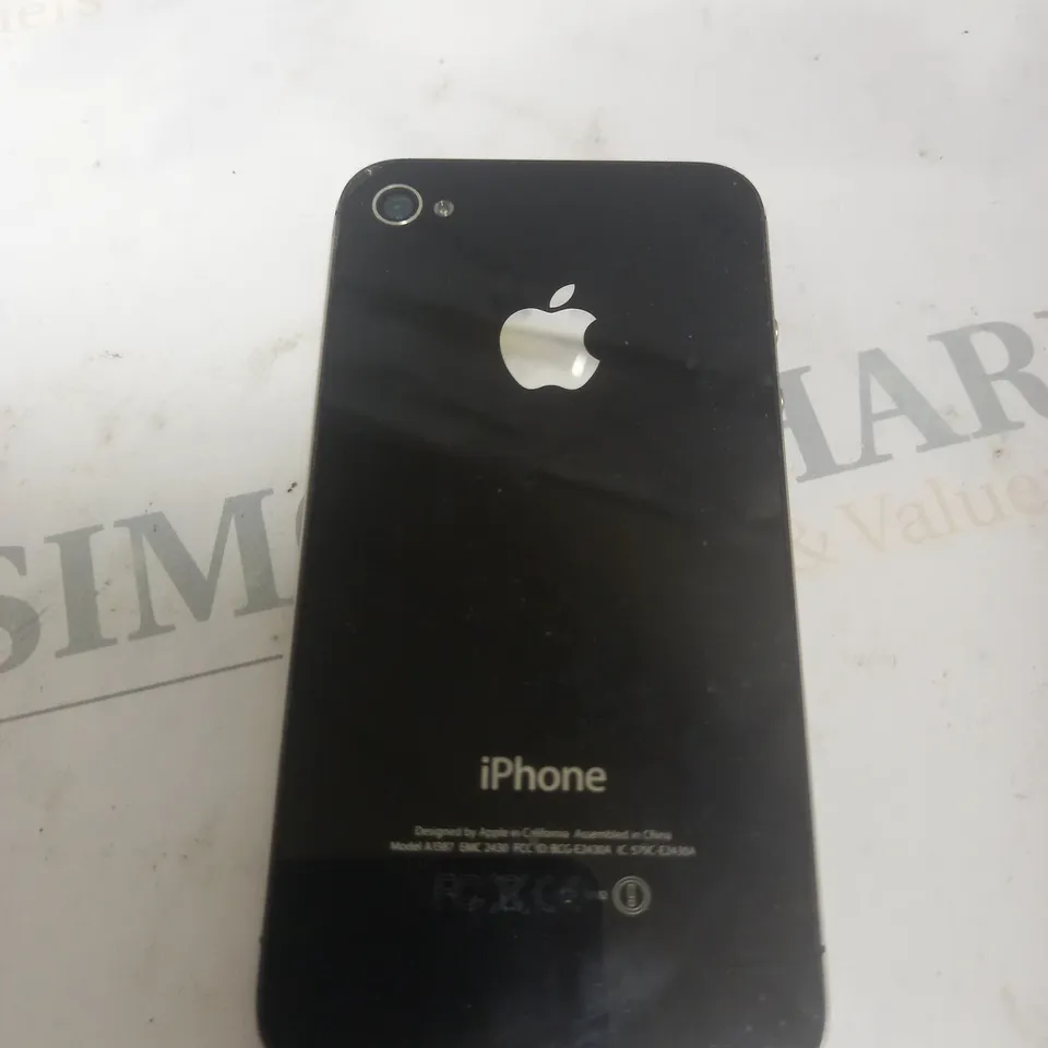 APPLE IPHONE BLACK MODEL A1387