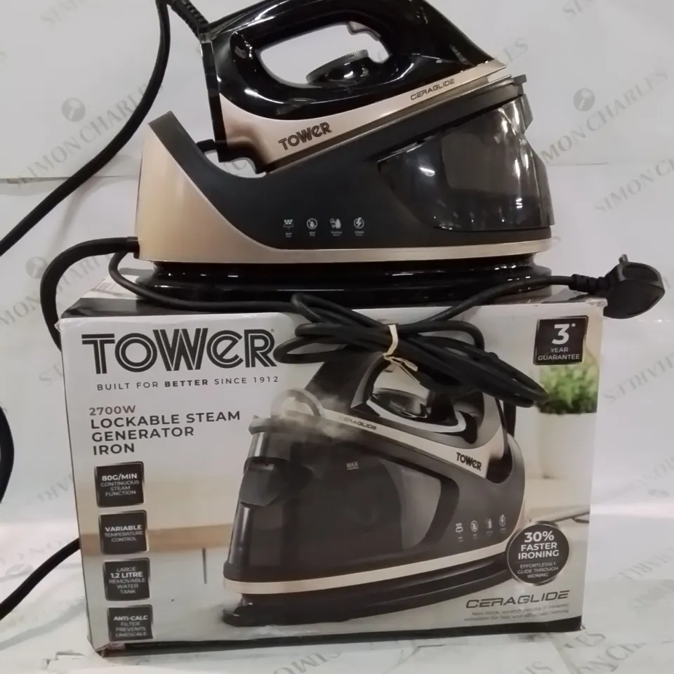 BOXED TOWER 2700W LOCKABLE STEAM GENERATOR IRON