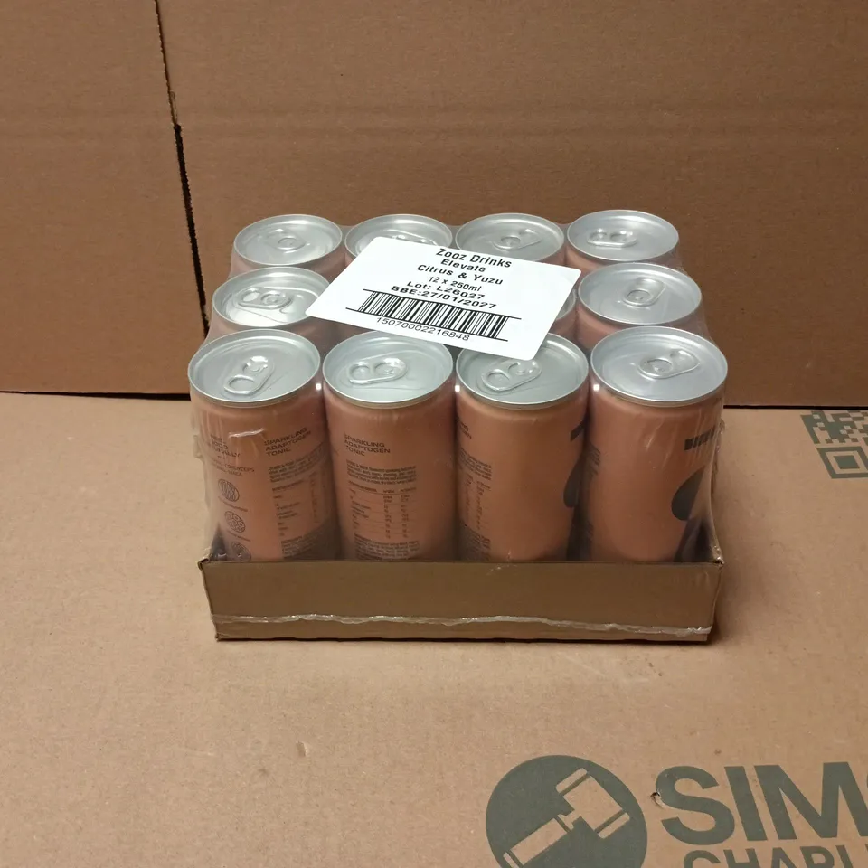 ZOOZ ELEVATE CITRUS & YUZU (12X250ML)