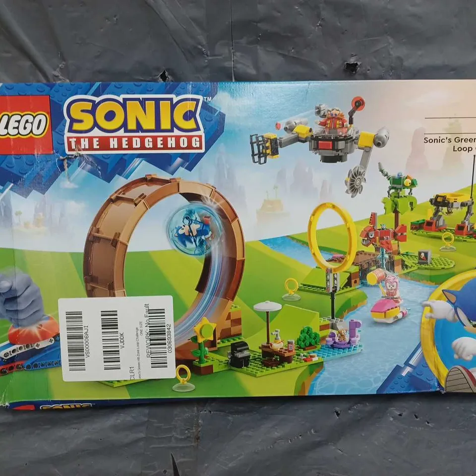 BOXED LEGO SONIC THE HEDGEHOG SONIC'S GREEN HILL ZONE LOOP CHALLENGE - 76994