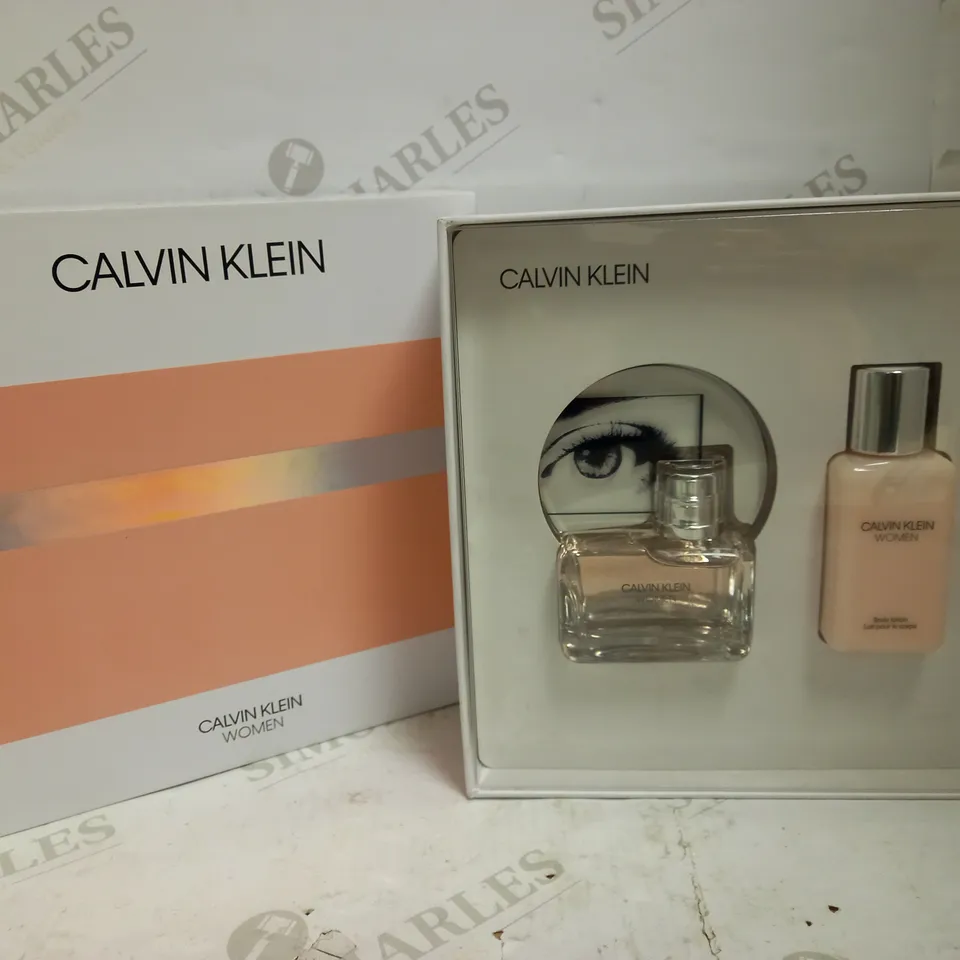 CALVIN KLEIN WOMEN EAU DE PARFUM 50ML & BODY LOTION 100ML GIFT SET 
