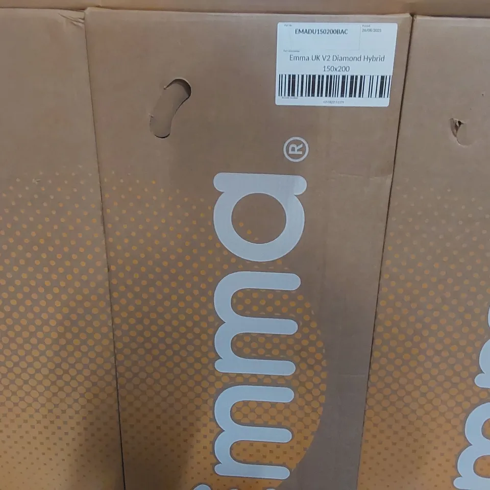 BRAND NEW BOXED EMMA UK V2 DIAMOND HYBRID 150 x 200CM KING SIZE MATTRESS 