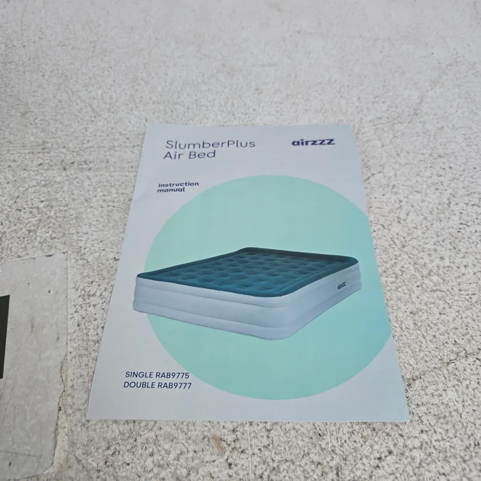 AIRZZZ SLUMBER PLUS AIR BED WITH MANUAL SIZE UNSPECIFIEDL