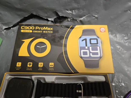 Lot 3496: C900 PROMAX SMART WATCH – BOXED WITH TWO BANDS - 5671871 ...