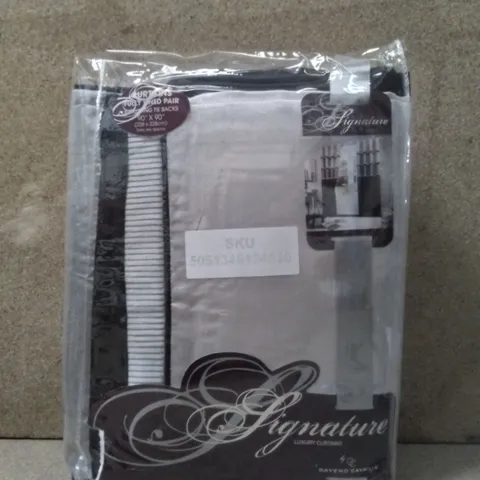 BRAND NEW GAVENO CAVAILIA FULLY LINED CURTAINS 228CM X 228CM - MIDNIGHT PURPLE