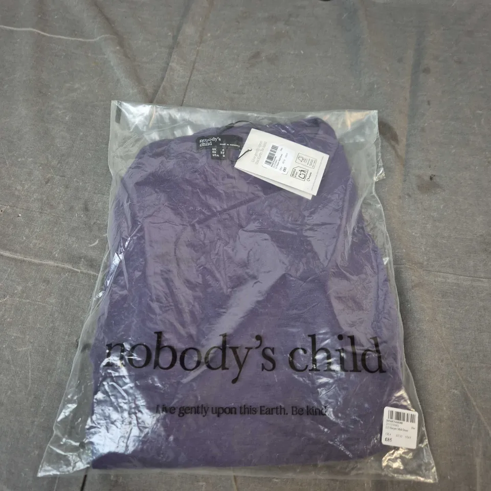 NOBODY'S CHILD LS HARPER MIDI DRESS – UK4, BLUE