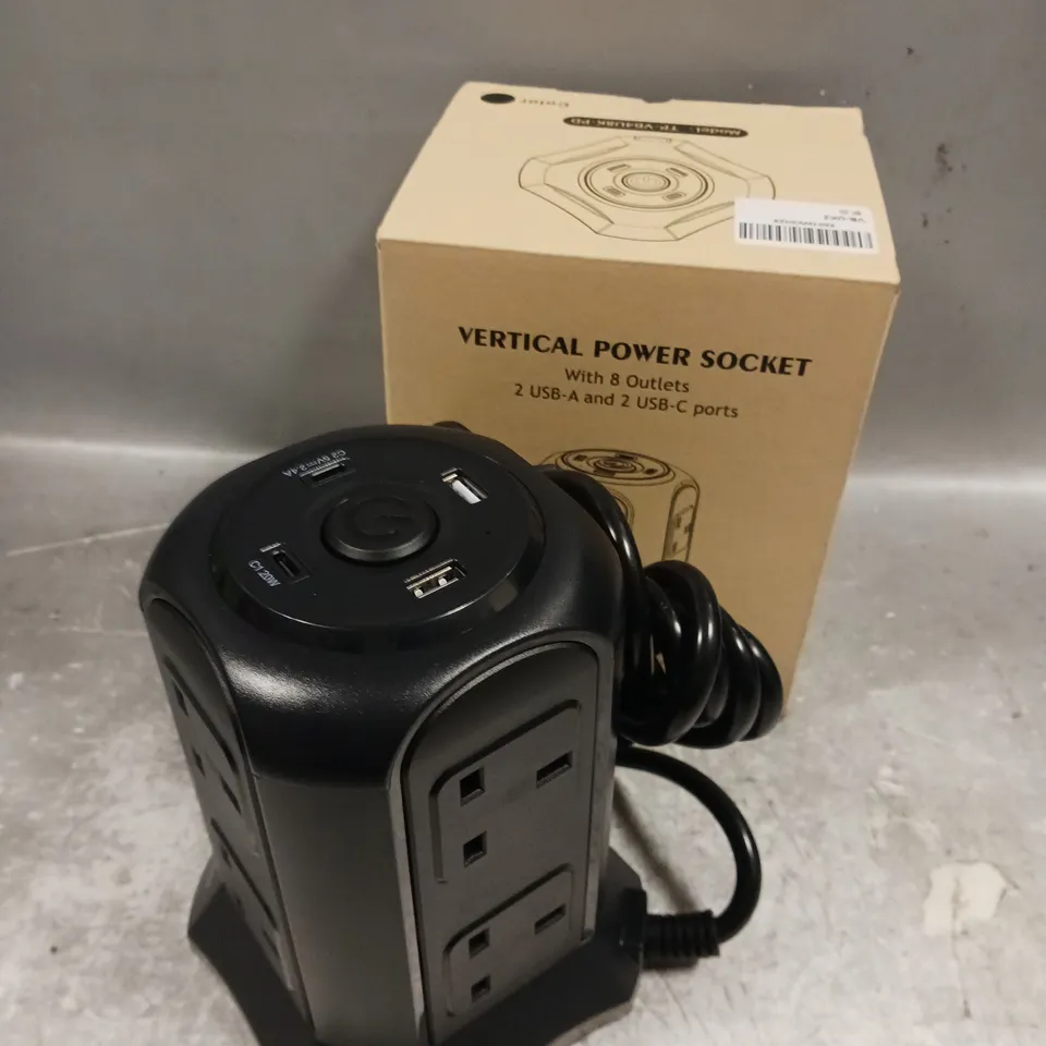 BOXED VB-UK2 VERTICAL POWER SOCKET 