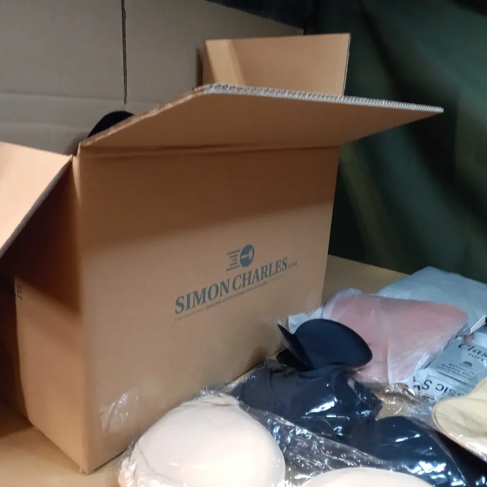 LOT OF APPROX. 15 ASSORTED CLOTHING ACCESSORIES  IN VARYING SIZES/COLOURS/STYLES TO INCLUDE: BRA'S, BOXERS, CORSETS