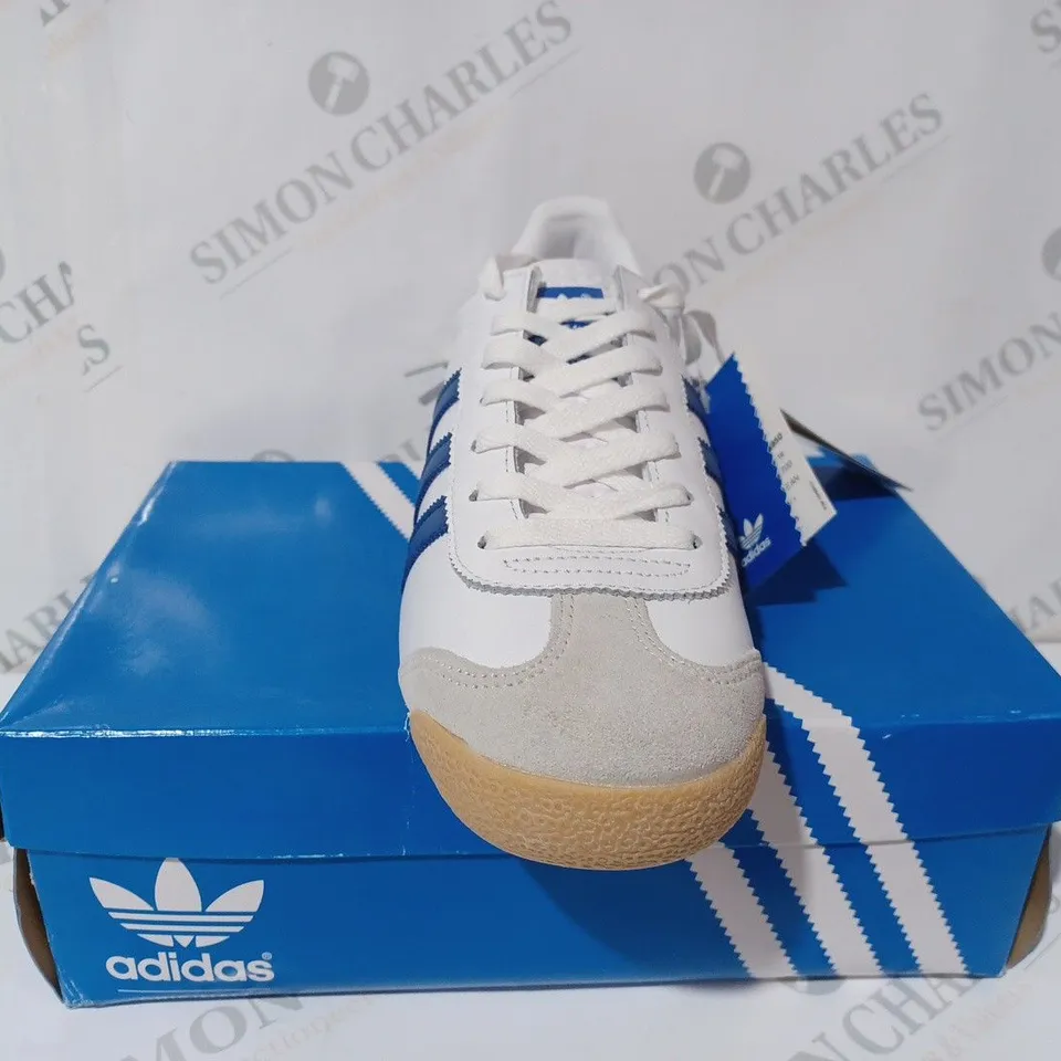 ADIDAS ROM WHITE TRAINERS - UK 10