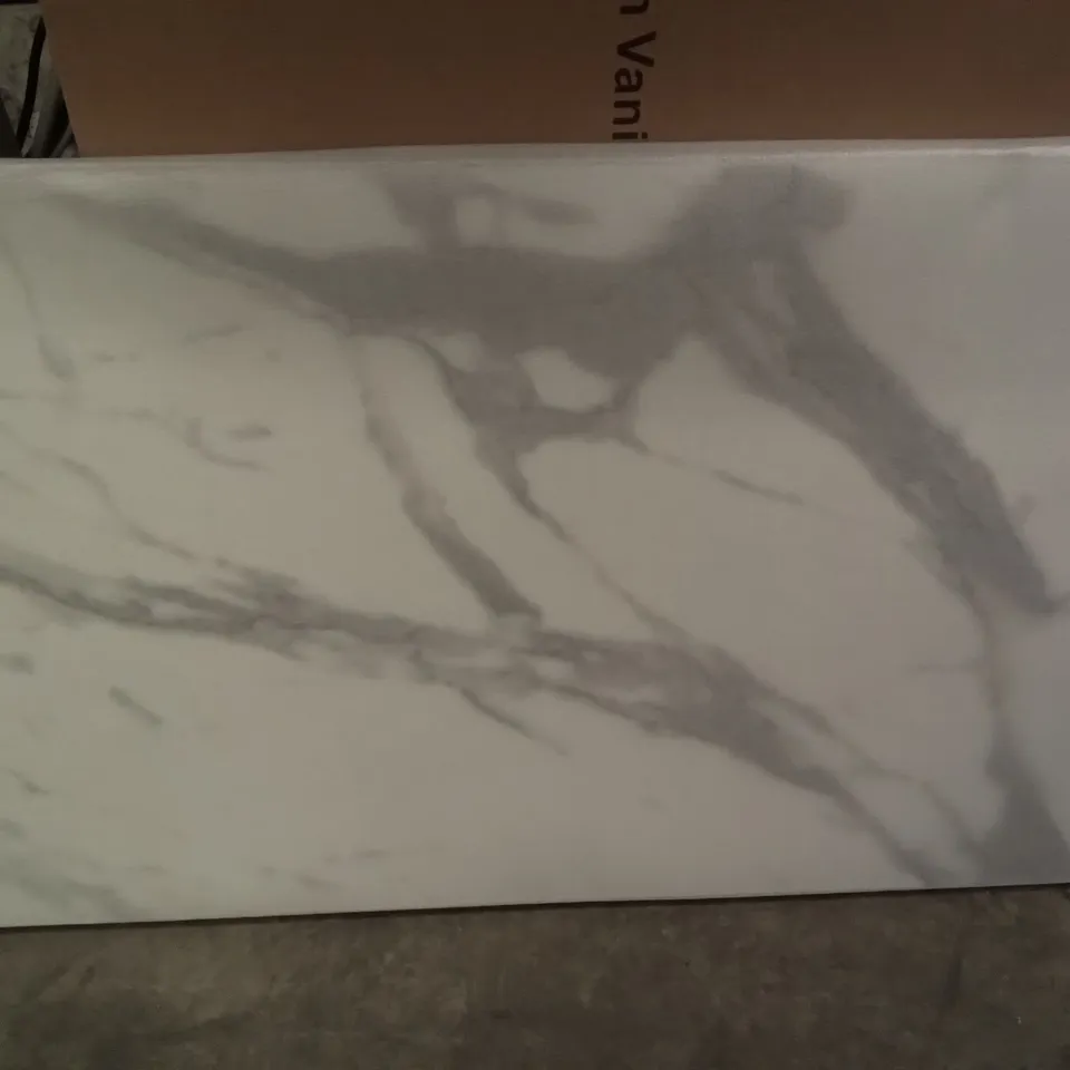 BOXED LUND 800MM VANITY SHELF MARBLE EFFECT