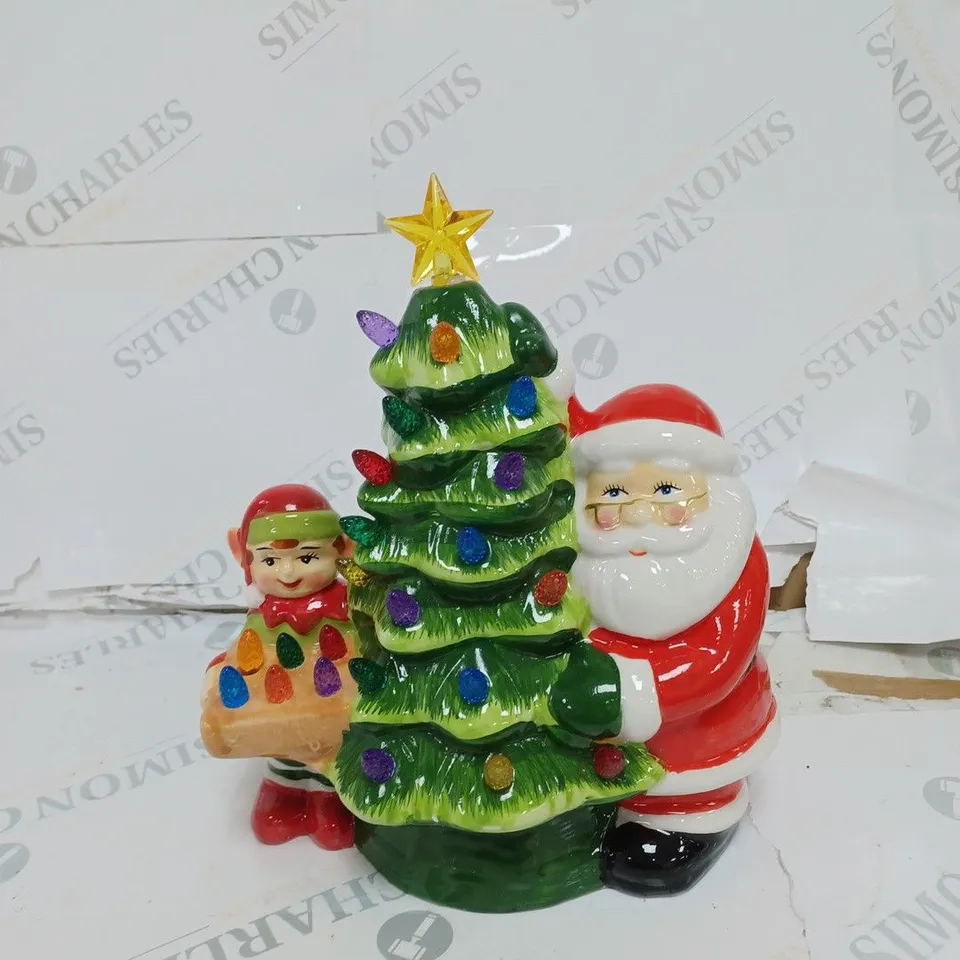 MR CHRISTMAS NOSTALGIC TREE WITH SANTA & ELF