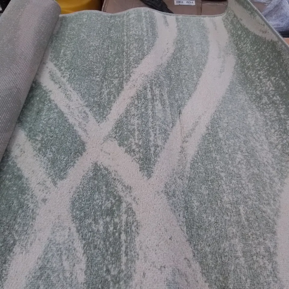 PARKINSON POWER LOOM GREEN/BEIGE RUG 120 × 180 