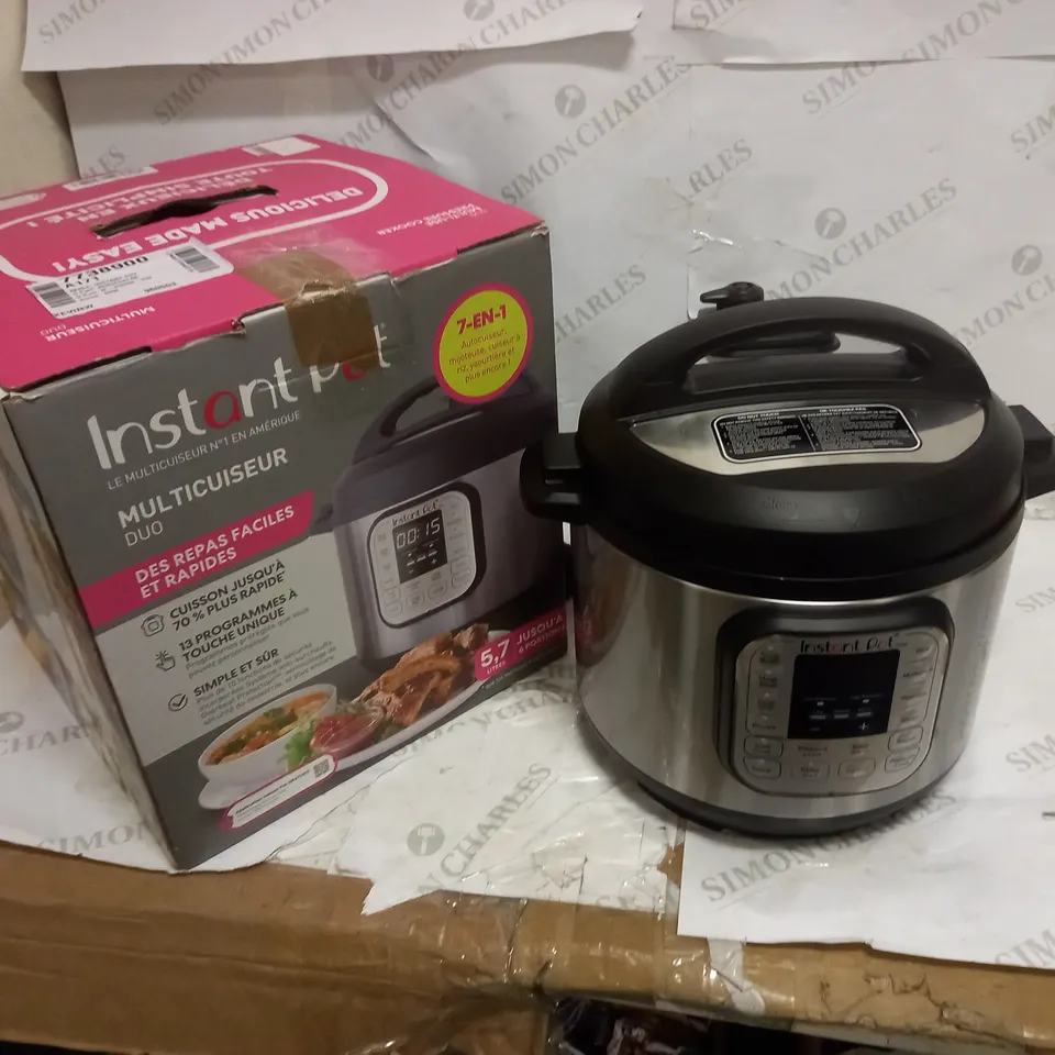 INSTANT POT DUO SMART PRESSURE COOKER
