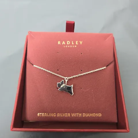 RADLEY LONDON STERLING SILVER NECKLACE WITH DOG PENDANT