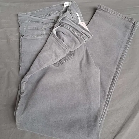 MANGO SLIM FIT DENIM JEANS IN GREY SIZE UK 36