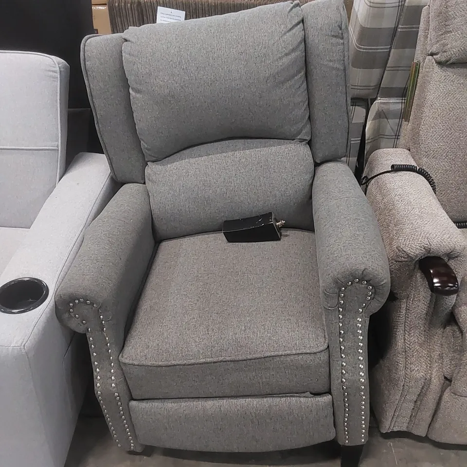 DESIGNER FABRIC UPHOLSTERED ARMCHAIR 