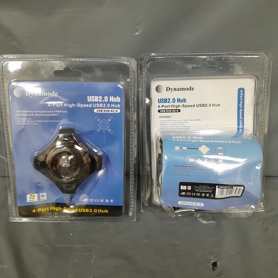 LOT OF APPROXIMATELY 40 DYNAMODE USB2.0 4-PORT HUBS