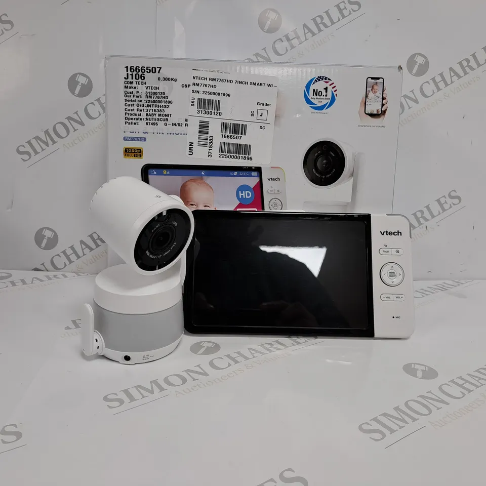 BOXED VTECH SMART WI-FI PAN AND TILT MONITOR 7-INCH 1080P RM7767HD