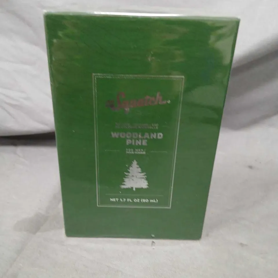 BOXED AND SEALED DR SQUATCH WOODLAND PINE EAU DE COLOGNE FOR MEN 50ML