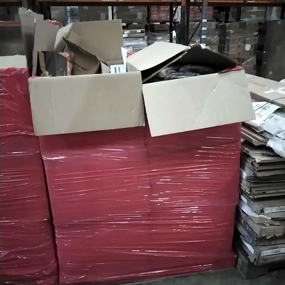 PALLET OF ASSORTED HOUSEHOLD GOODS AND PRODUCTS TO INCLUDE; FACE CARE AND BEAUTY PRODUCTS, LUCKY CHARMS CEREAL, TAPE, HORSE TREATS ETC