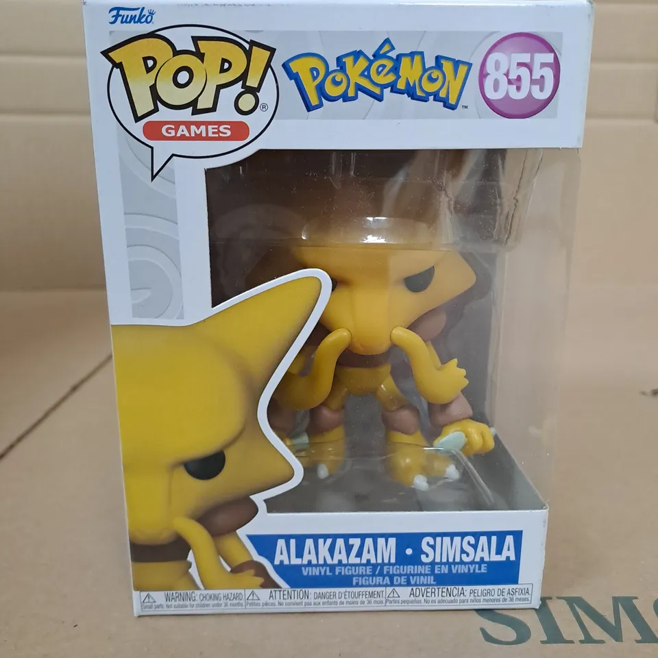 POP GAMES POKEMON ALAKAZAM VINYL FIGURINE - 855