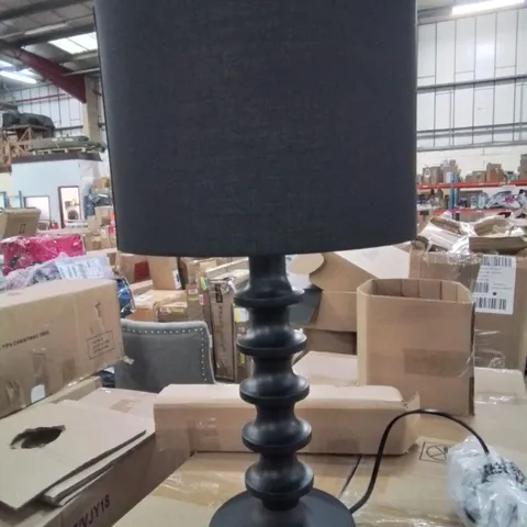 BOXED BLACK TABLE LAMP