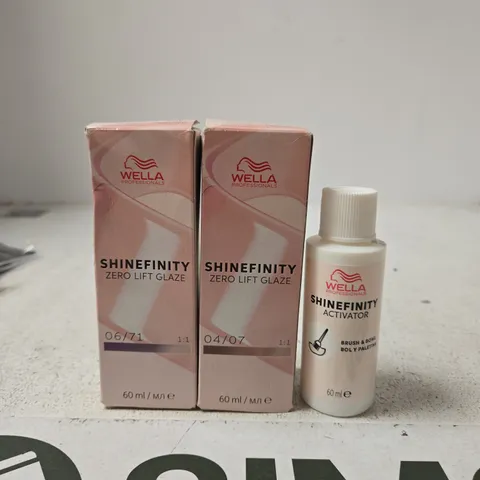 WELLA SHINEFINITY ZERO LIFT GLAZE KIT – 2 X 60ML GLAZES + 60ML ACTIVATOR