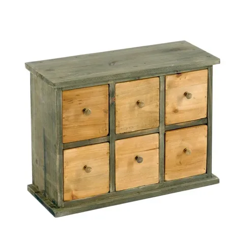 BOXED ELENORA 6-DRAWER CHEST OF DRAWERS (2 BOXES)