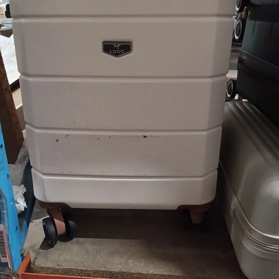 UNBOXED KEPLIN LUGG TRAVEL SUITCASE SMALL SIZE WITH WHEELS CREAM COLOUR
