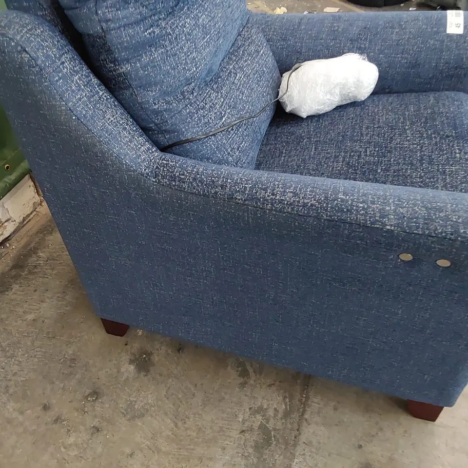 QUALITY BRITISH DESIGNER G PLAN TATE POWER RECLINING EAST CHAIR MONSOON MIDNIGHT FABRIC 