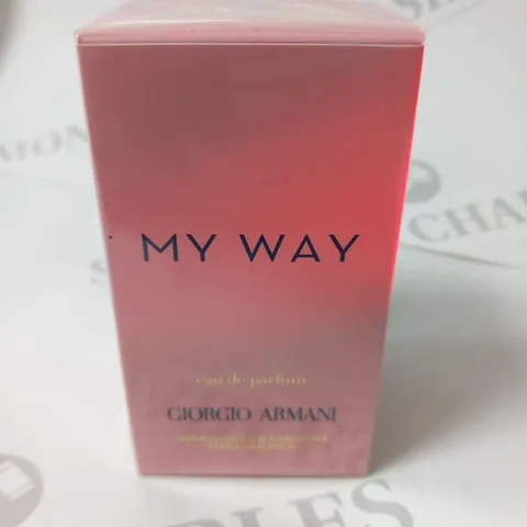 BOXED AND SEALED GIORGIO ARMANI MY WAY EAU DE PARFUM 50ML