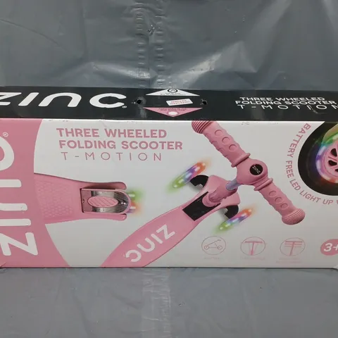 BOXED ZINC T-MOTION FOLDING SCOOTER