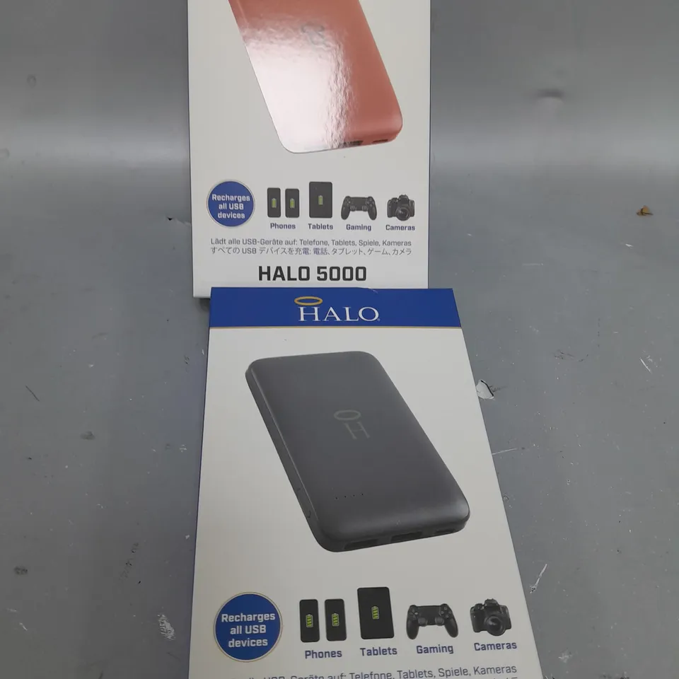BOXED HALO 5000MAH PORTABLE CHARGERS