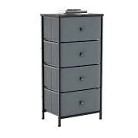 BOXED VIDA LASSIC CHORLEY 4 FABRIC DRAWER CHEST (1 BOX)