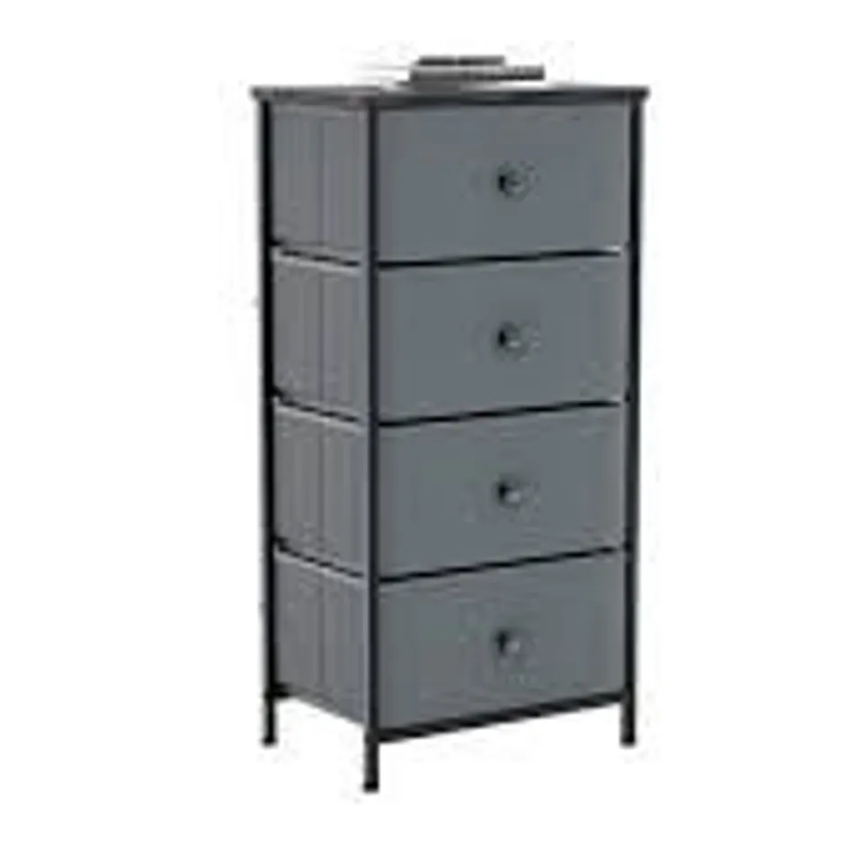 BOXED VIDA LASSIC CHORLEY 4 FABRIC DRAWER CHEST (1 BOX)