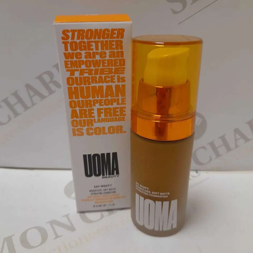 UOMA SAY WHAT?! SOFT MATTE HYDRATING FOUNDATION 30ML - T3N BROWN SUGAR