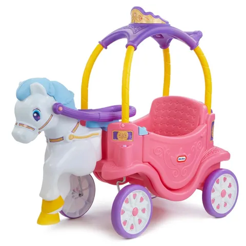 BOXED LITTLE TIKES PRINCESS HORSE & CARRIAGE