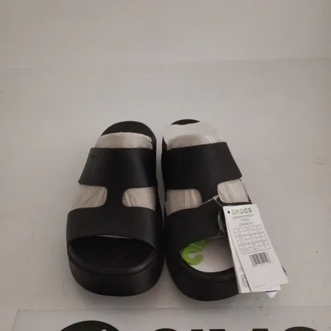 CROCS GETAWAY PLATFORM SHOES BLACK UK 8 TAGGED UNBOXED