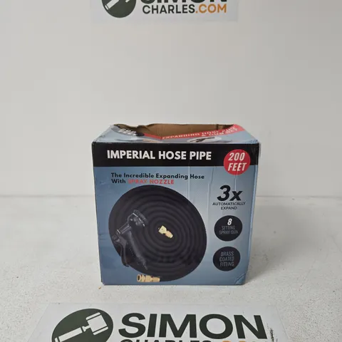 IMPERIAL HOSE PIPE - 200FT EXPANDABLE HOSE WITH SPRAY NOZZLE (BOXED)