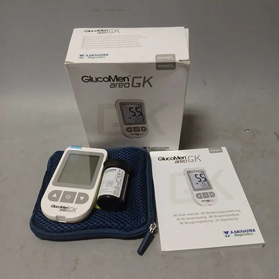 BOXED GLUCOMEN AREO GK BLOOD GLUCOSE SELF-MONITORING SYSTEM