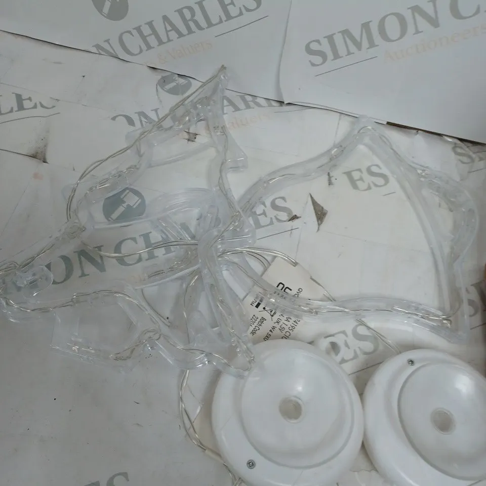 BOX OF 6 HOME REFLECTION WINDOW LIGHT DOTS - BELLS & TREES