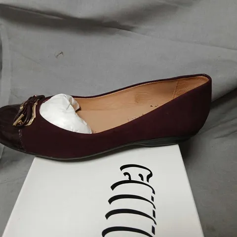 CAPOLLINI ALESSA BORDO BURGUNDY PATENT BALLET FLATS – UK 3.5 (EU 36.5)