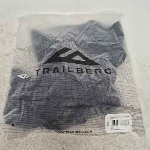 BAGGED TRAILBERG ESSENTIALS 2.0 SHORTS IN STORM BLUE - LARGE
