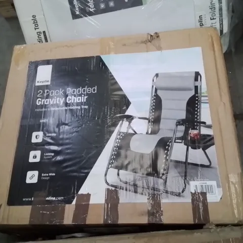 BOXED KEPLIN 2 PACK OF PADDED GRAVITY CHAIRS